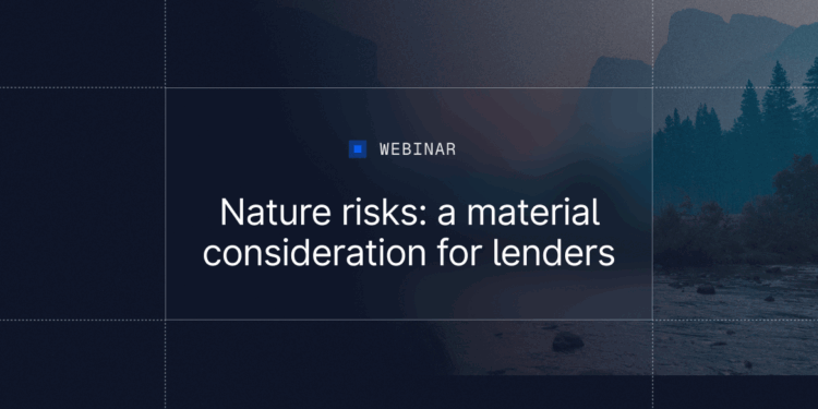 Nature Risk Platform Matures Fast
